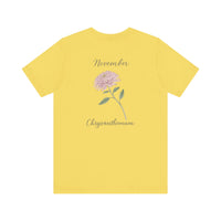 Load image into Gallery viewer, November Chrysanthemum Birth Month Tee
