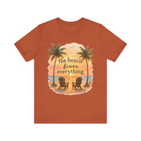 Load image into Gallery viewer, Beach Fixes Everything Watercolor Tee
