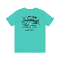 Load image into Gallery viewer, Tuna Flag Coastal Vibes &amp; Tides Unisex Tee
