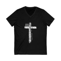 Load image into Gallery viewer, Jesus Saves, I Spend – Women&#39;s Christian V-Neck Tee
