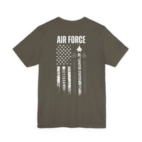 Load image into Gallery viewer, Air Force Veteran Flag T-Shirt – United States Military Tribute Tee
