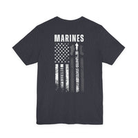 Load image into Gallery viewer, Marines Veteran Flag T-Shirt – United States Military Tribute Tee

