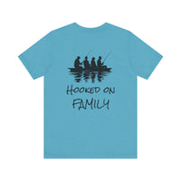 Load image into Gallery viewer, Hooked on Family Fishing Tee, Unisex Fishing T-Shirt
