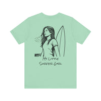 Load image into Gallery viewer, My Little Surfer Girl Short Sleeve Tee, Beach Vibes Shirt
