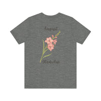Load image into Gallery viewer, August Gladiolus Birth Month Tee
