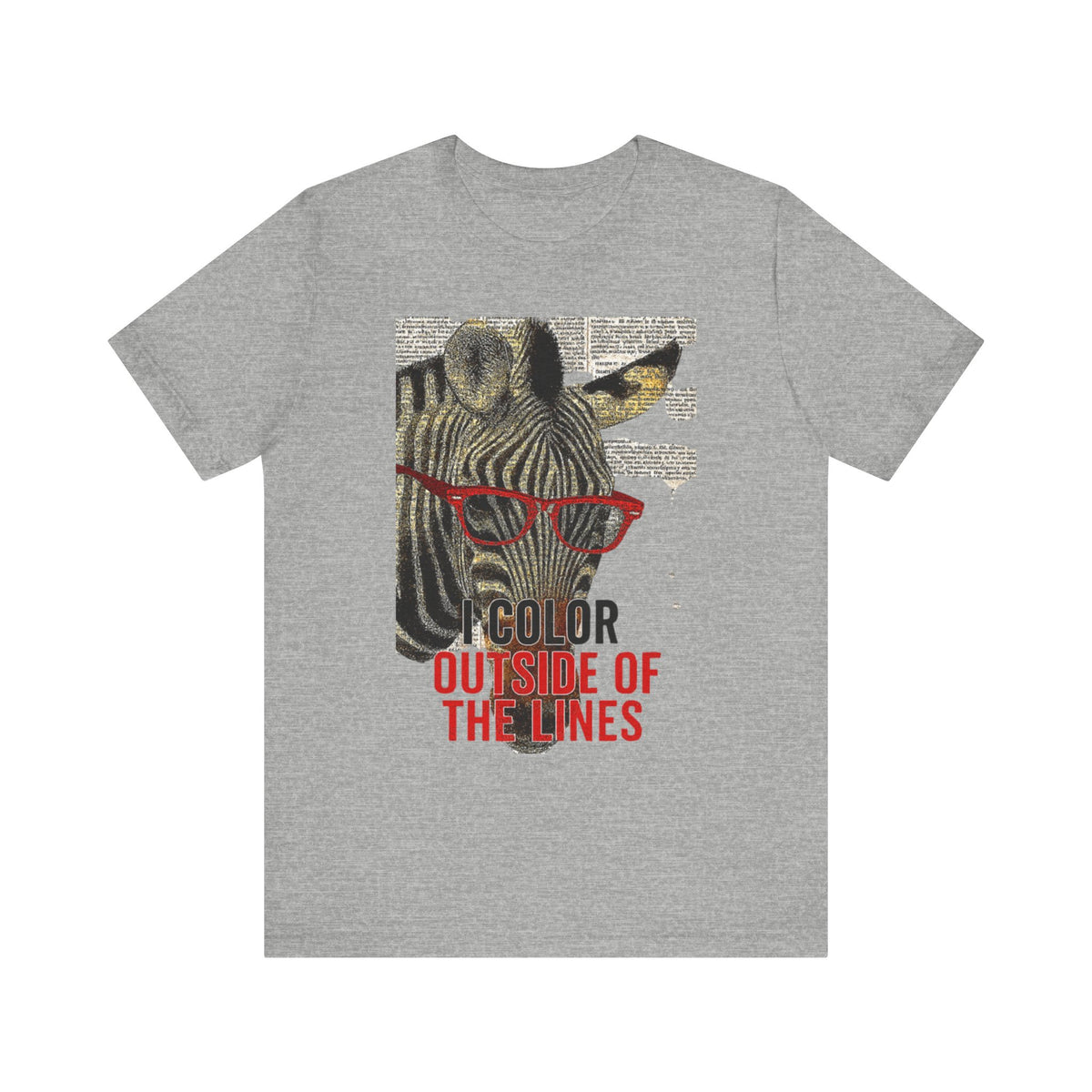 I Color Outside The Lines Zebra Tee