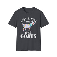 Load image into Gallery viewer, Just a Girl Who Loves Goats Tee
