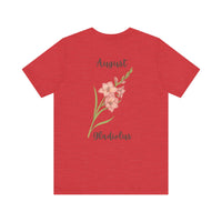 Load image into Gallery viewer, August Gladiolus Birth Month Tee
