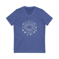 Load image into Gallery viewer, Here Comes The Sun V-Neck Tee
