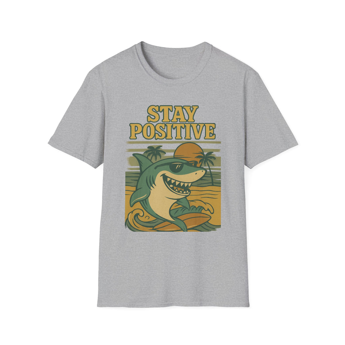 Stay Positive Shark Tee