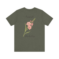 Load image into Gallery viewer, August Gladiolus Birth Month Tee
