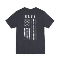 Load image into Gallery viewer, NAVY Veteran Flag T-Shirt – United States Military Tribute Tee
