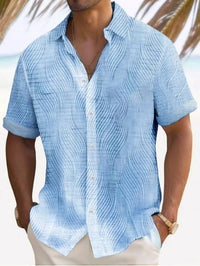 Load image into Gallery viewer, Beach Striped Shirt Short Sleeve Men
