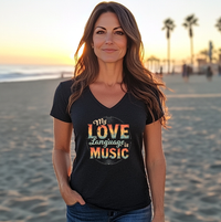 Load image into Gallery viewer, My Love Language Is Music Unisex Tee, Music Lover T-Shirt
