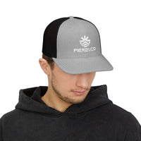 Load image into Gallery viewer, Trucker Cap — Embroidered Pier21.co Coastal Vibes Snapback