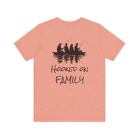 Load image into Gallery viewer, Hooked on Family Fishing Tee, Unisex Fishing T-Shirt
