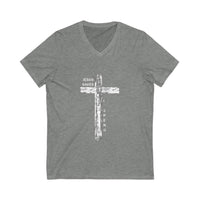 Load image into Gallery viewer, Jesus Saves, I Spend – Women&#39;s Christian V-Neck Tee
