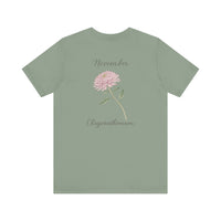 Load image into Gallery viewer, November Chrysanthemum Birth Month Tee
