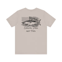 Load image into Gallery viewer, Tuna Flag Coastal Vibes &amp; Tides Unisex Tee
