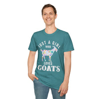 Load image into Gallery viewer, Just a Girl Who Loves Goats Tee
