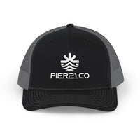 Load image into Gallery viewer, Trucker Cap — Embroidered Pier21.co Coastal Vibes Snapback