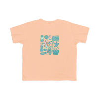 Load image into Gallery viewer, Salty Vibes Toddler Summer Tee with Salty Vibes Design, Beachwear, Kid&#39;s Fashion, Vacation Outfit, Playful Gift
