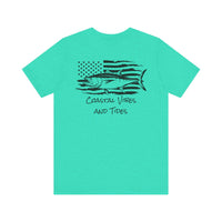 Load image into Gallery viewer, Tuna Flag Coastal Vibes &amp; Tides Unisex Tee

