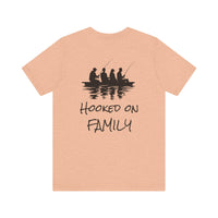 Load image into Gallery viewer, Hooked on Family Fishing Tee, Unisex Fishing T-Shirt
