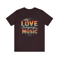 Load image into Gallery viewer, My Love Language Is Music Unisex Tee, Music Lover T-Shirt

