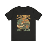 Load image into Gallery viewer, Retro Sunshine Surf Club Tee for Beach Lovers | Unisex Graphic T-Shirt, Summer Style

