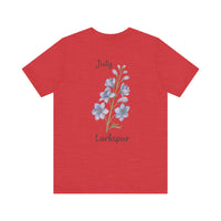 Load image into Gallery viewer, July Larkspur Birth Month Tee
