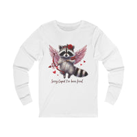 Load image into Gallery viewer, "Sorry Cupid I'm Been Feral" Raccoon Valentine Tee