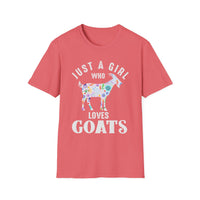 Load image into Gallery viewer, Just a Girl Who Loves Goats Tee
