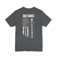 Load image into Gallery viewer, Air Force Veteran Flag T-Shirt – United States Military Tribute Tee
