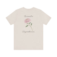 Load image into Gallery viewer, November Chrysanthemum Birth Month Tee
