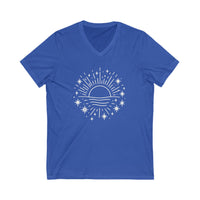 Load image into Gallery viewer, Here Comes The Sun V-Neck Tee
