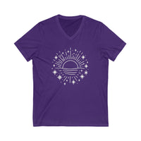 Load image into Gallery viewer, Here Comes The Sun V-Neck Tee
