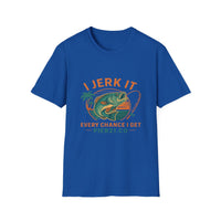 Load image into Gallery viewer, I Jerk It Every Chance I Get, Fishing Humor T-Shirt, Fishing Enthusiast
