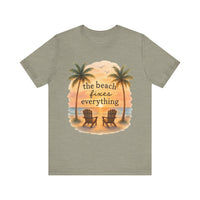 Load image into Gallery viewer, Beach Fixes Everything Watercolor Tee
