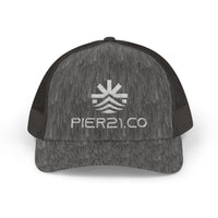 Load image into Gallery viewer, Trucker Cap — PIER &amp; CO Embroidered Logo Snapback