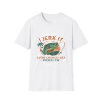 Load image into Gallery viewer, I Jerk It Every Chance I Get, Fishing Humor T-Shirt, Fishing Enthusiast

