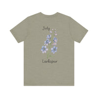 Load image into Gallery viewer, July Larkspur Birth Month Tee
