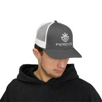 Load image into Gallery viewer, Trucker Cap — PIER &amp; CO Embroidered Logo Snapback