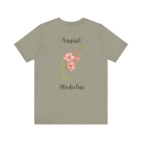 Load image into Gallery viewer, August Gladiolus Birth Month Tee
