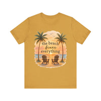 Load image into Gallery viewer, Beach Fixes Everything Watercolor Tee
