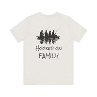 Load image into Gallery viewer, Hooked on Family Fishing Tee, Unisex Fishing T-Shirt
