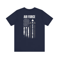 Load image into Gallery viewer, Air Force Veteran Flag T-Shirt – United States Military Tribute Tee
