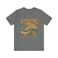 Load image into Gallery viewer, Retro Sunshine Surf Club Tee for Beach Lovers | Unisex Graphic T-Shirt, Summer Style
