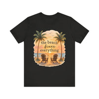 Load image into Gallery viewer, Beach Fixes Everything Watercolor Tee
