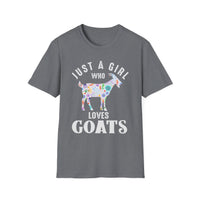 Load image into Gallery viewer, Just a Girl Who Loves Goats Tee
